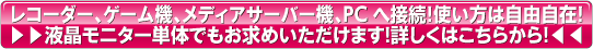 液晶モニター単体のご紹介ページはこちら